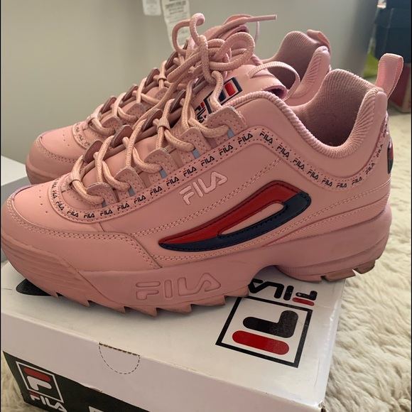 fila shoes baby pink